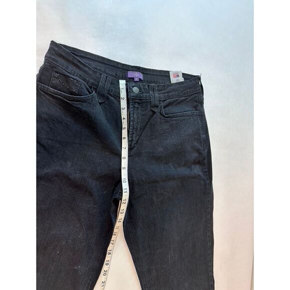 NYDJ Jeans Straight High Rise Black - Women's Size 14 - Picture 3 of 8